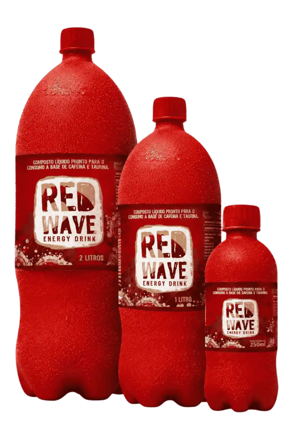 Linha Red Wave Tradicional disponível nos tamanhos 250ml, 1L e 2L