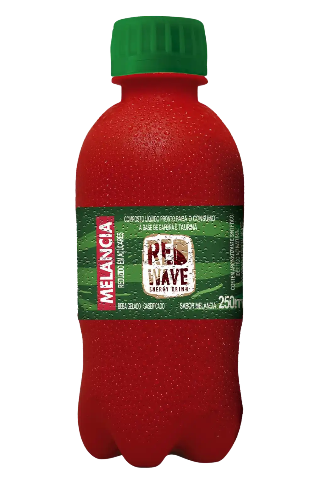 Garrafa Red Wave Melancia 250ml, novo sabor da Red Wave Energy Drink